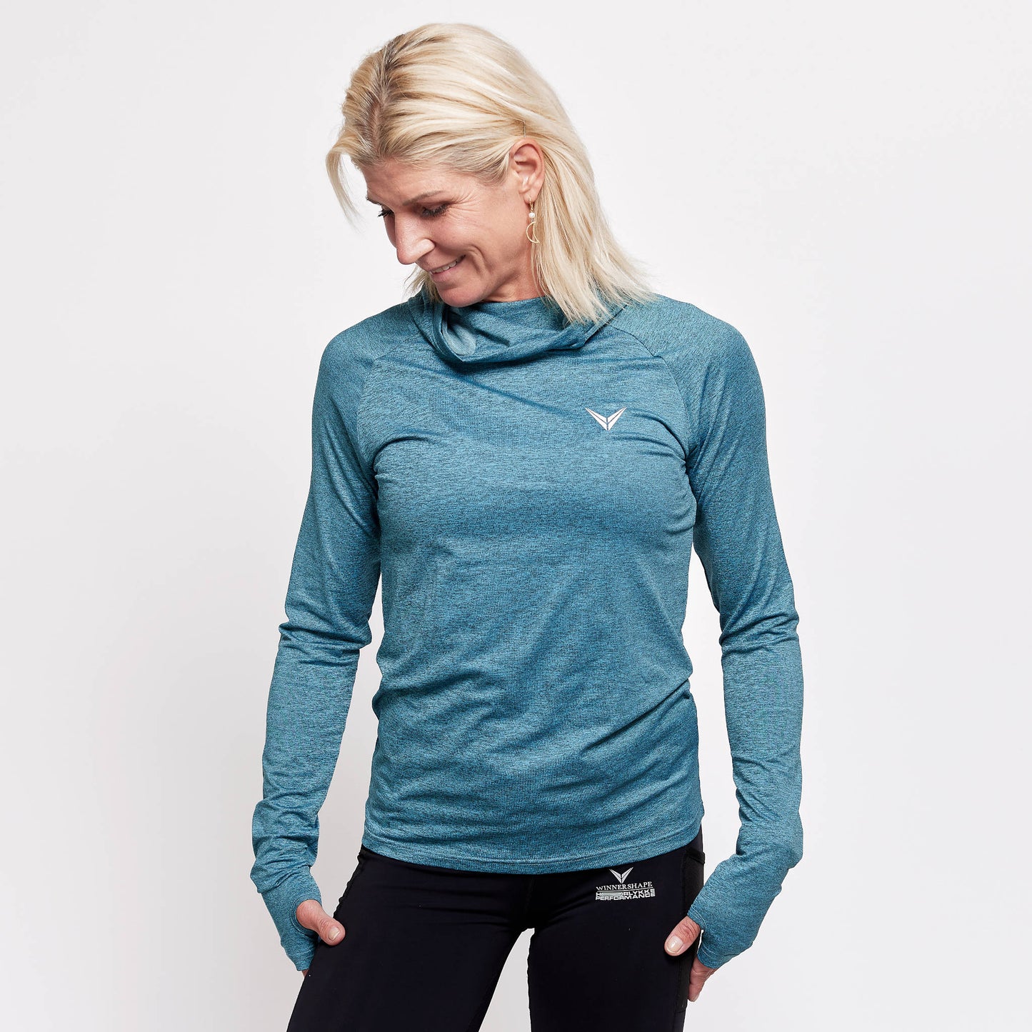 Pre-order Hoodie Slim Fit Blå 2.0 - Rikke Hørlykke x Winnershape
