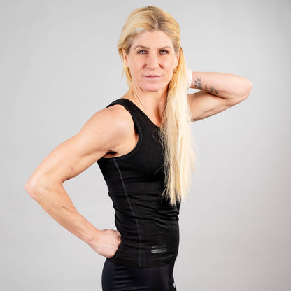 Merinoull topp svart – Rikke Hørlykke x Winnershape