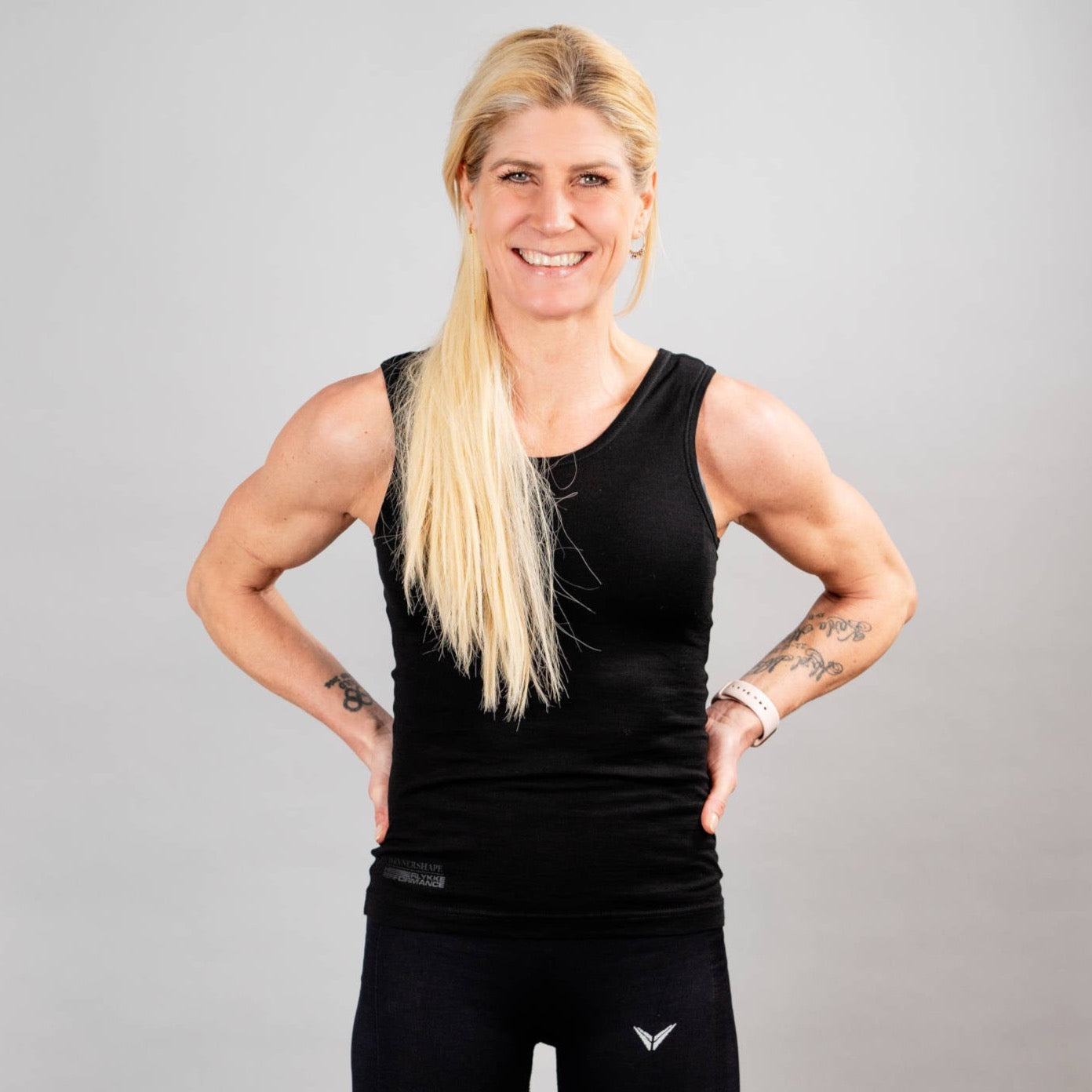 Merinoull topp svart – Rikke Hørlykke x Winnershape
