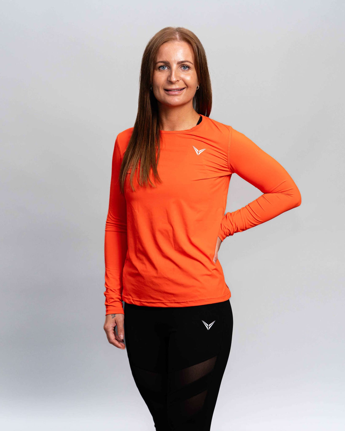 Winnershape Langærmet T-shirt Dame Orange