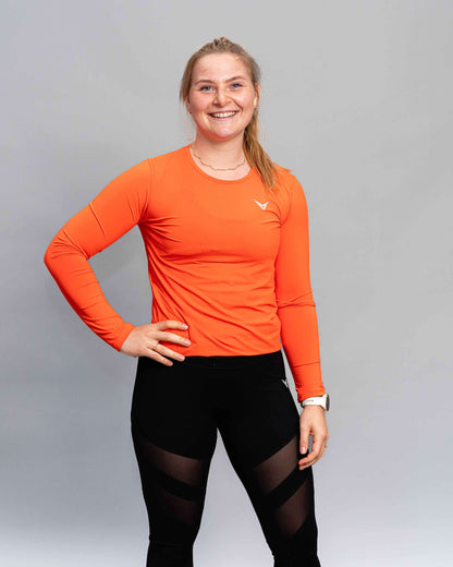 Winnershape Langærmet T-shirt Dame Orange