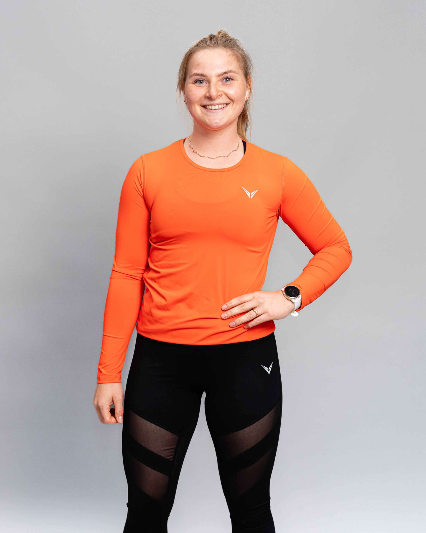 Winnershape Langærmet T-shirt Dame Orange