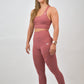 Sport-bh öppen rygg - Dusty Pink