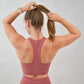 Sport-bh stängd baksida - Dusty pink